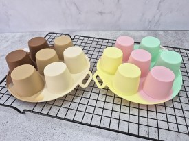 Molde silicona tricolor 7 flanes